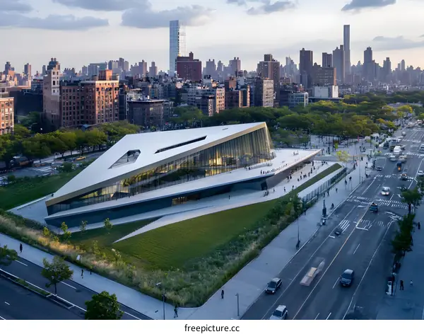 Modern Architecture Building in New York City