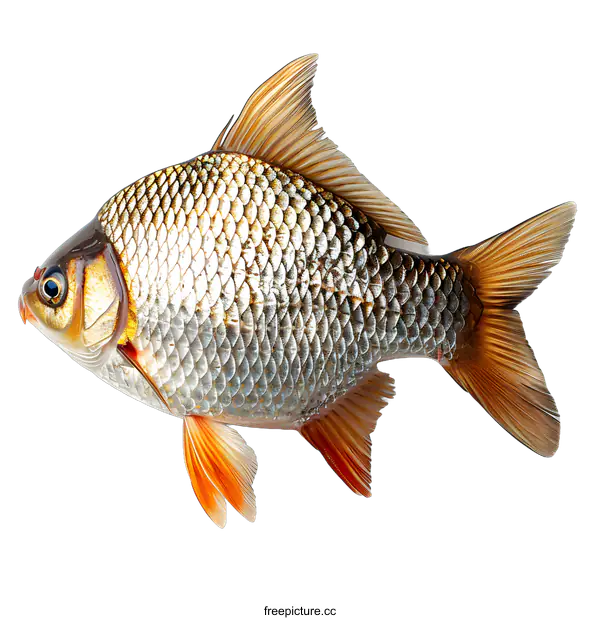 [Transparent Background PNG]A close-up image of a goldfish