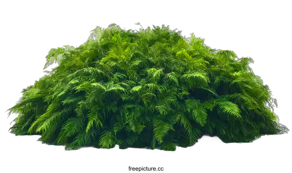 [Transparent Background PNG]Green Bush Isolated on White Background
