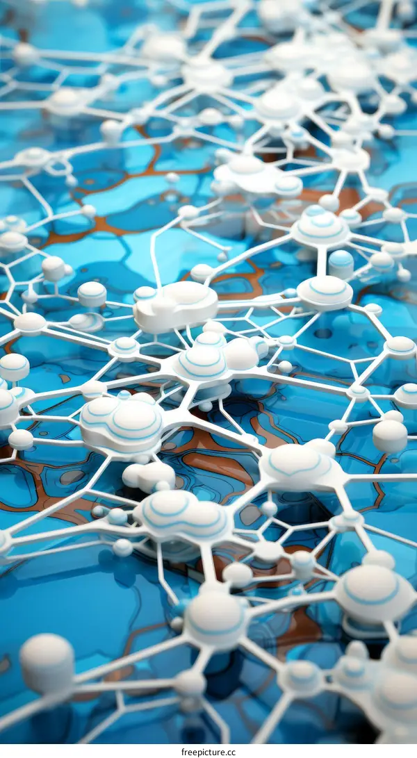 Abstract Molecular Structure Illustration