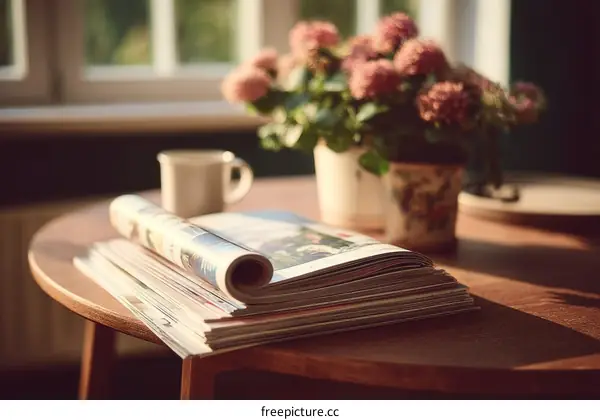 Morning Sunlight and Cozy Reading Nook