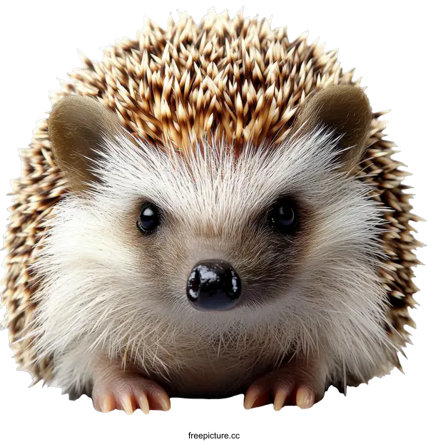 [Transparent Background PNG]Close Up of a Cute Hedgehog
