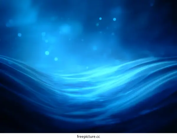 Abstract Blue Wave Background Design