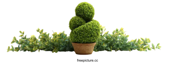 [Transparent Background PNG]Decorative Artificial Greenery Arrangement in a Pot
