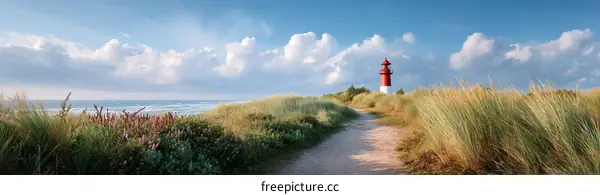 Coastal Lighthouse at Sunrise