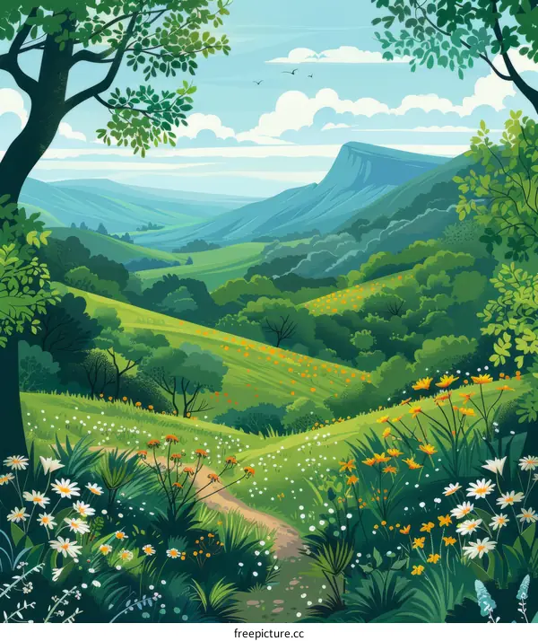 Mesmerizing Natural Landscape's Enchanting Beauty