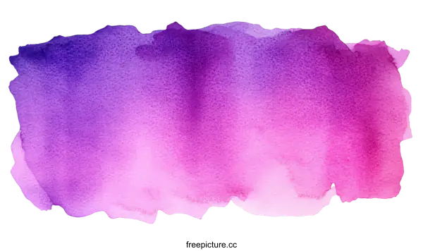 [Transparent Background PNG]Abstract Watercolor Gradient Purple Pink Color Wash