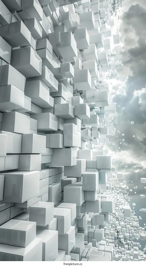 Abstract Geometric Cubes Background