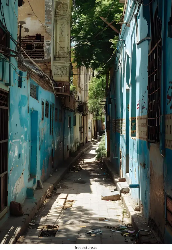 Narrow Alleyway in Old City