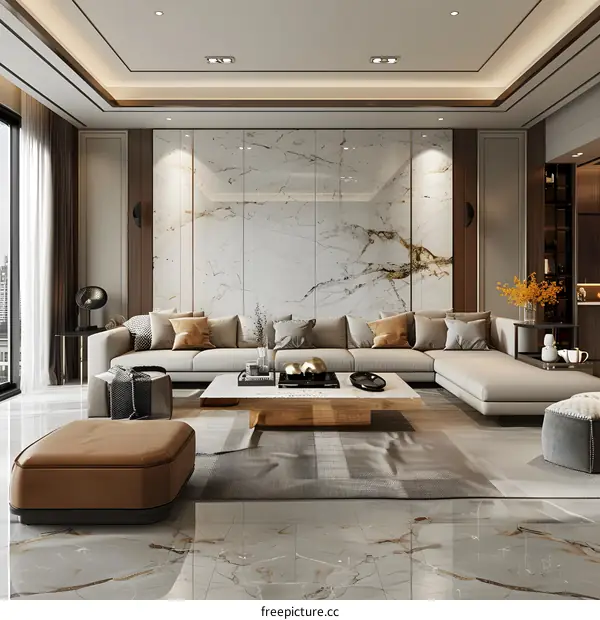 Modern minimalist living room