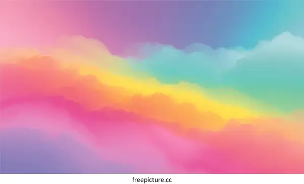 Abstract Colorful Rainbow Gradient Background