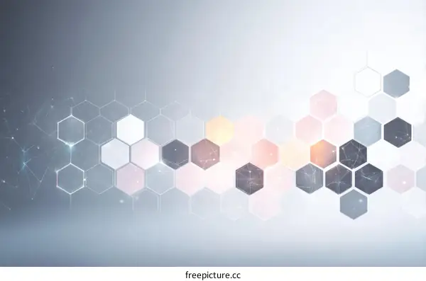 Abstract Geometric Hexagon Pattern Design