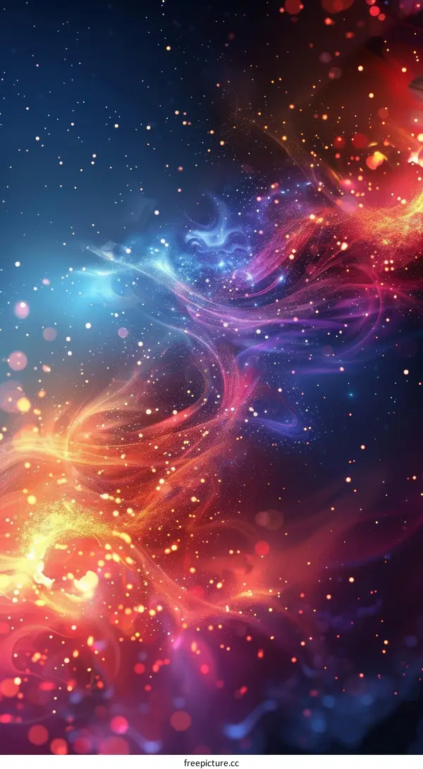 Cosmic Flames: Fire and Ice Nebula