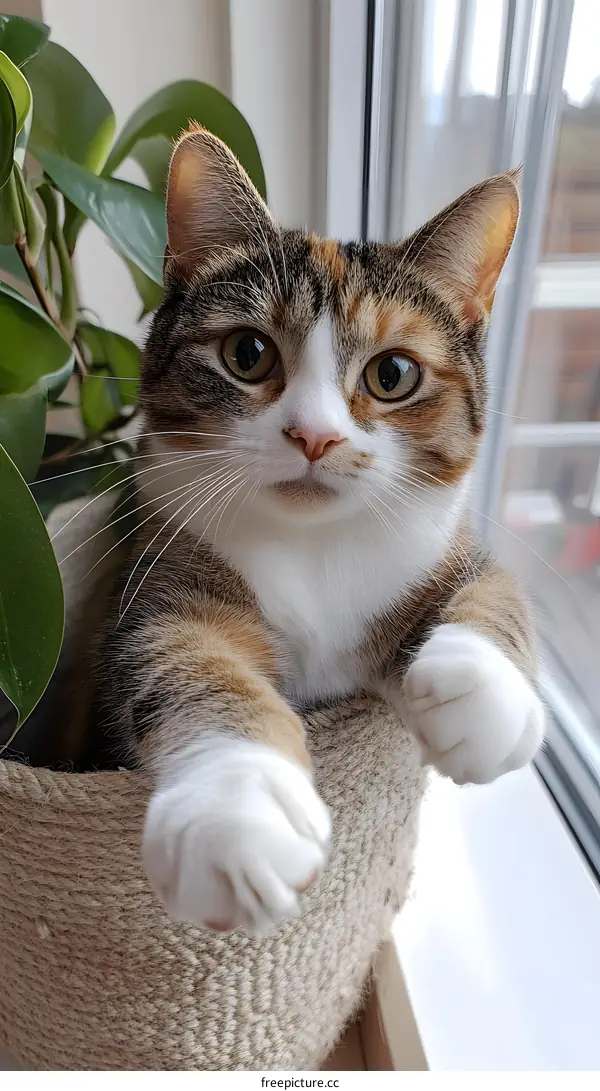 Cute Cat Looking At The Camera