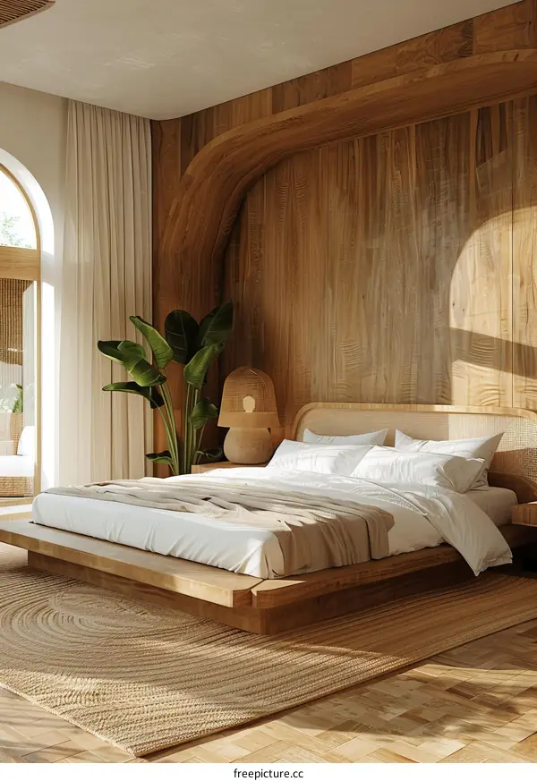 Modern Wooden Bedroom Interior Design