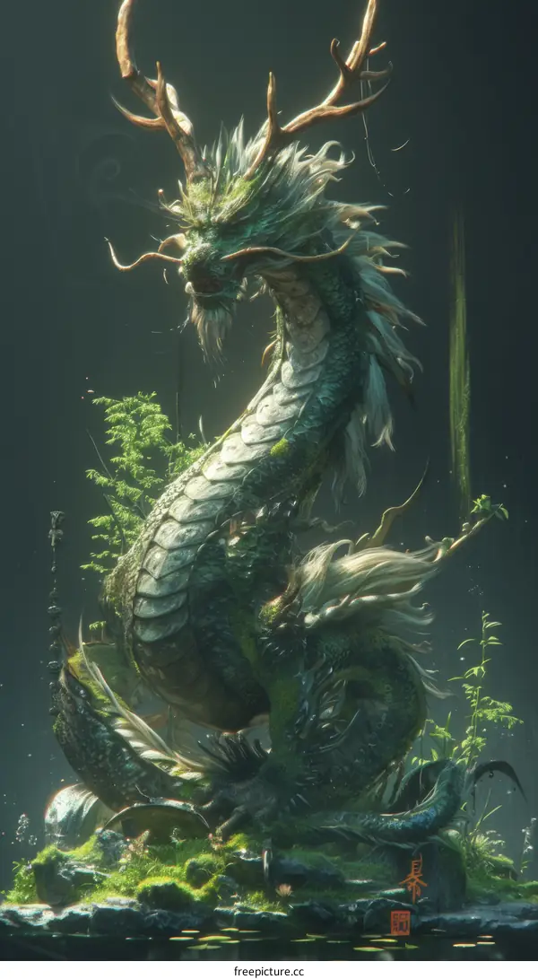 Forest Guardian: Mystical Dragon of Ancient China