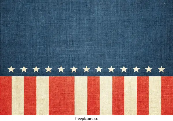 Vintage American Flag Texture Background