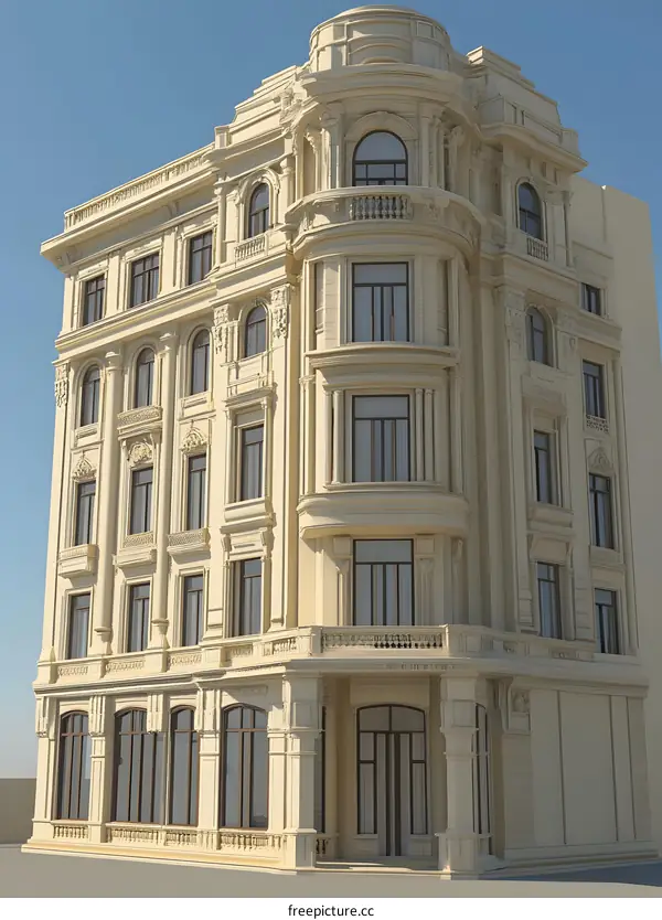 Classic European Architecture Building Facade