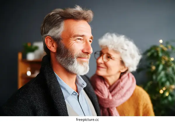Couple Sharing a Warm Moment in Cozy Home
