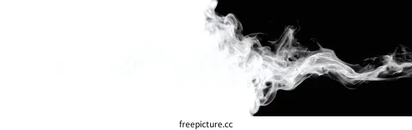 Abstract Smoke Design with Black and White Contrast