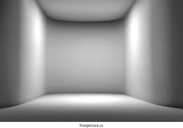 Empty Gray Modern Interior Design Studio