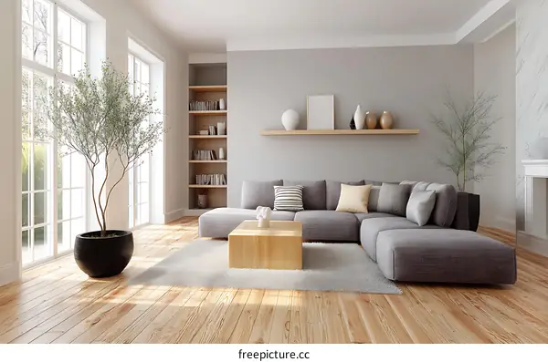 Modern Minimalist Living Room Interior Design