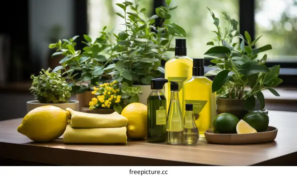 Homemade Natural Cleaning Products with Essential Oils and Citrus