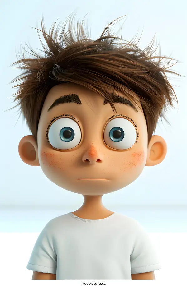 Portrait of a Curious Boy