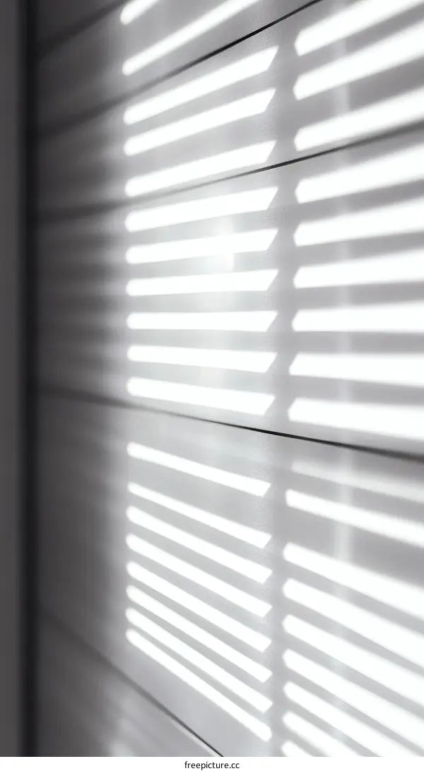 Sunlight Shadows on Venetian Blinds