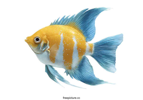 [Transparent Background PNG]Beautiful Colorful Fish Illustration