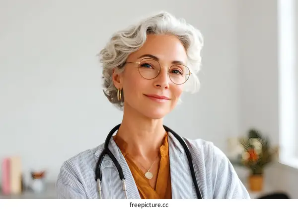 Portrait of a Confident Female Physician