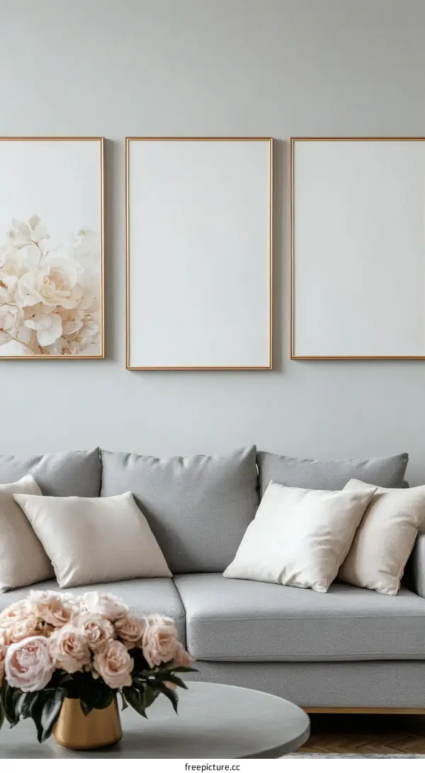 Modern Living Room Decor with Artwork
