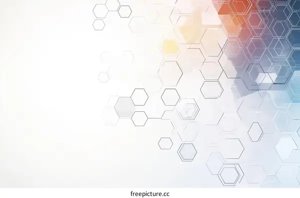Abstract Geometric Hexagon Pattern Background Design