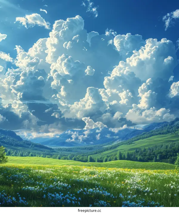 4K Ultra HD Beautiful Summer Valley Landscape