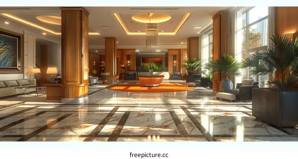 Luxury Hotel Lobby Interior Design