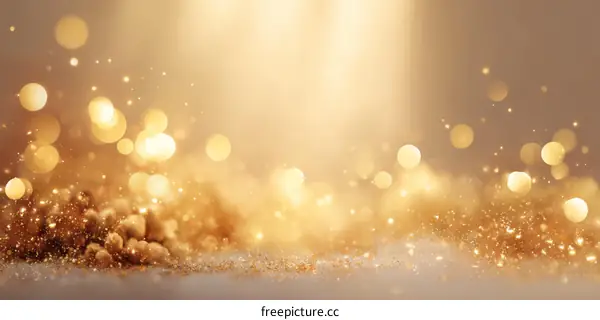 Golden Holiday Sparkle Background Image