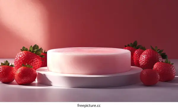Pink Strawberry Dessert Display