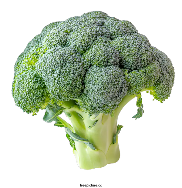 [Transparent Background PNG]Fresh Green Broccoli Isolated on White Background