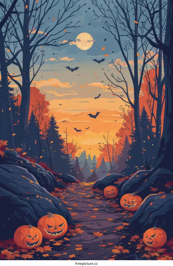 Halloween Pumpkin Forest