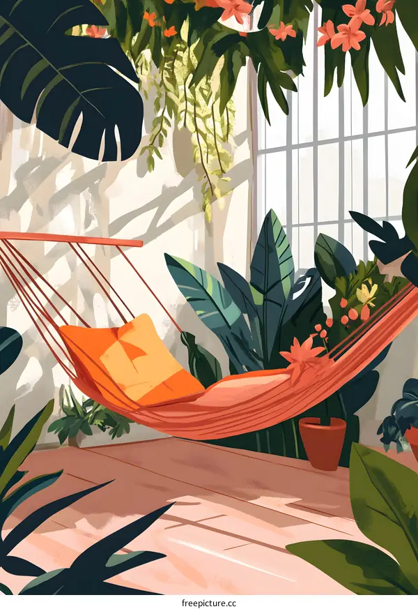 Hammock in a Tropical Greenhouse