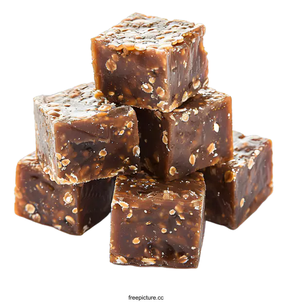 [Transparent Background PNG]Homemade date and nut energy bars