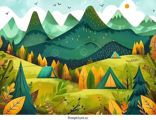 Camping In The Mountains