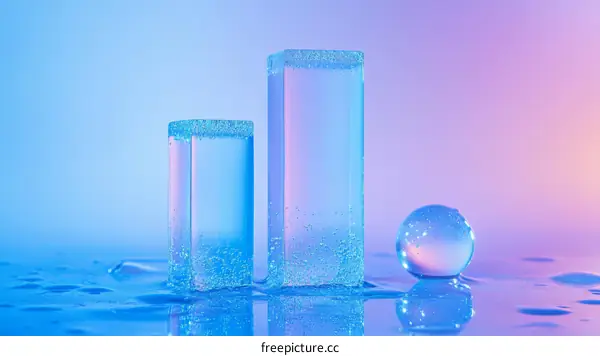 Abstract Geometric Shapes in Pastel Colors