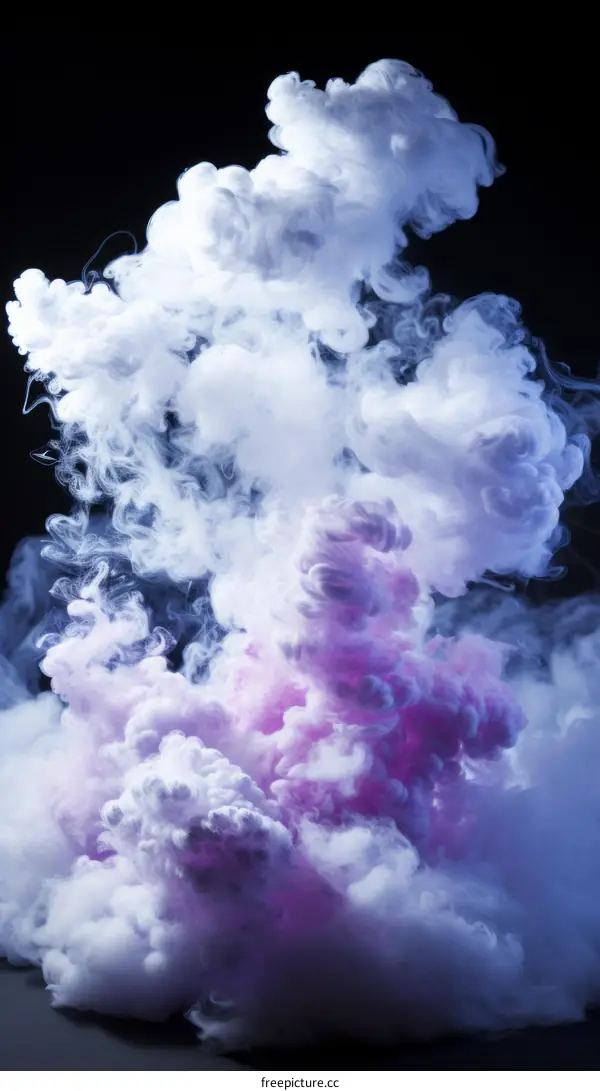 Abstract Colorful Smoke Swirls