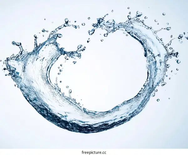 Water Splash Art Abstract Background