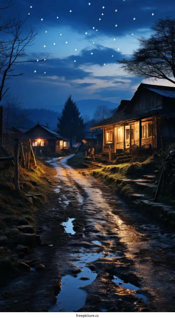 A Rural Night of Ethereal Beauty