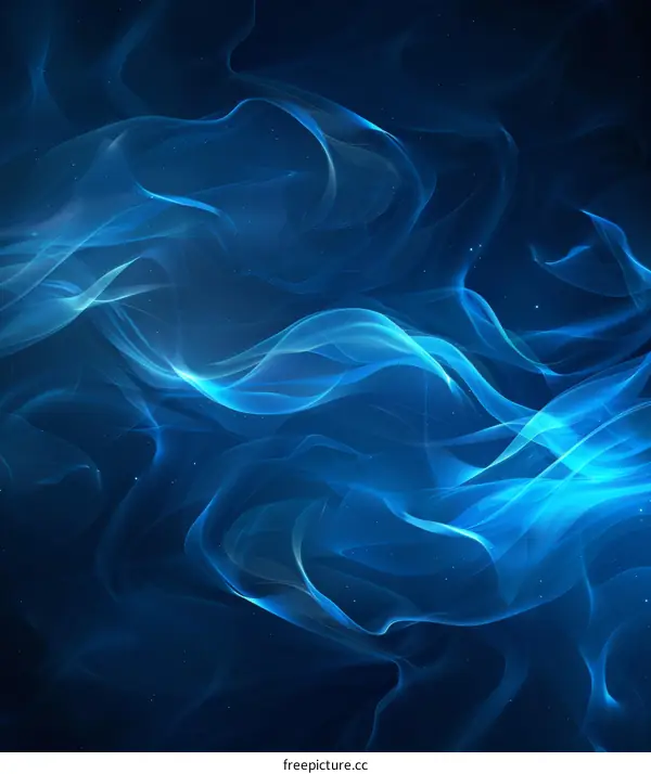 Blue Sci-Fi Flames