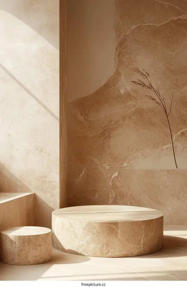 Beige Minimalist Product Display