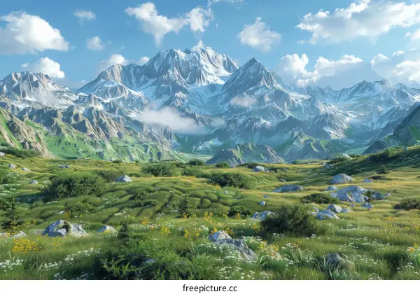 Picturesque Mountain Landscape