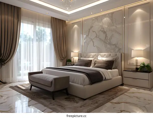 European-style bedroom renderings